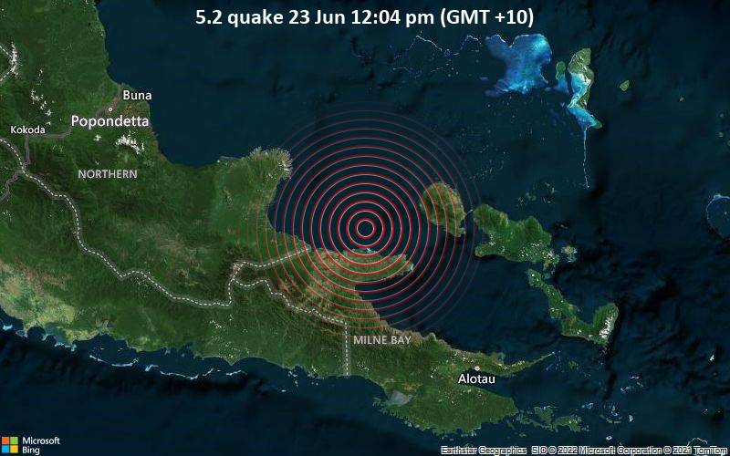 5.2 quake 23 Jun 12:04 pm (GMT +10)