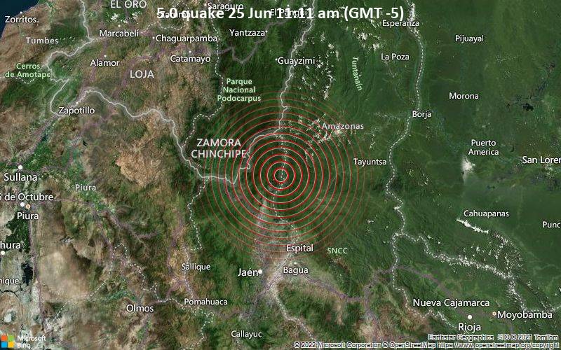 5.0 quake 25 Jun 11:11 am (GMT -5)