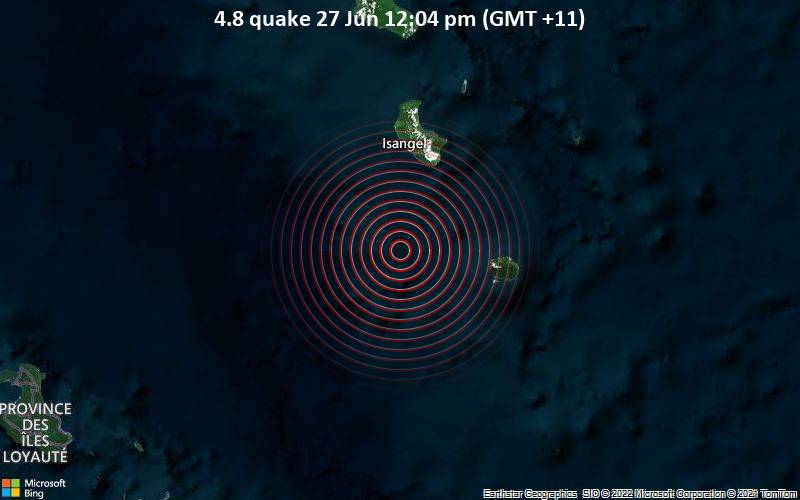 4.8 quake 27 Jun 12:04 pm (GMT +11)