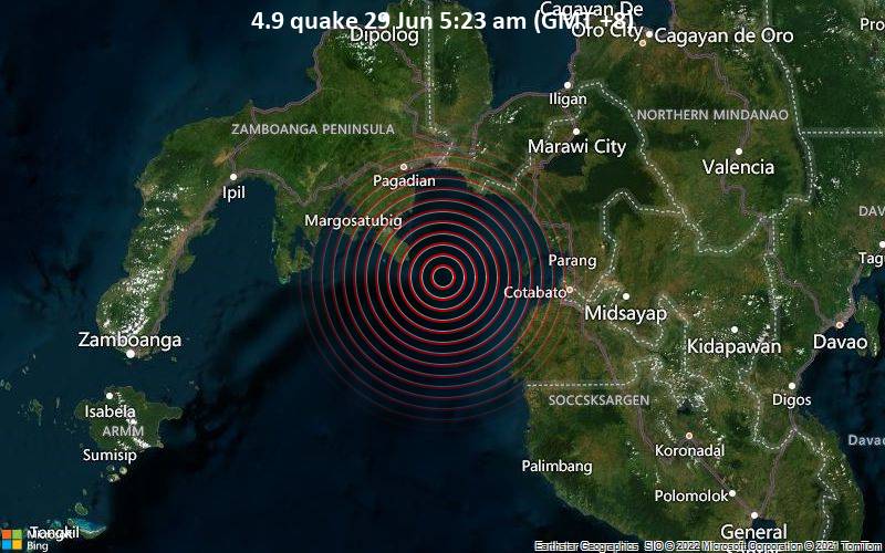 4.9 quake 29 Jun 5:23 am (GMT +8)