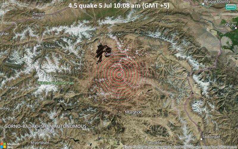 4.5 quake 5 Jul 10:08 am (GMT +5)