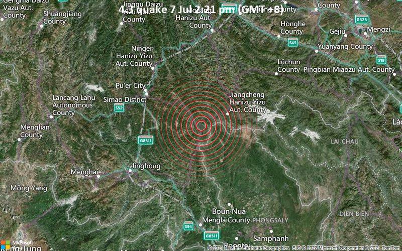 4.3 quake 7 Jul 2:21 pm (GMT +8)