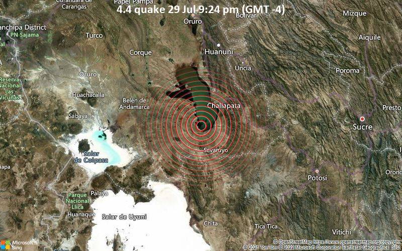 4.4 quake 29 Jul 9:24 pm (GMT -4)