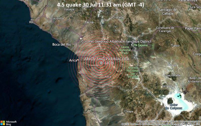 4.5 quake 30 Jul 11:31 am (GMT -4)