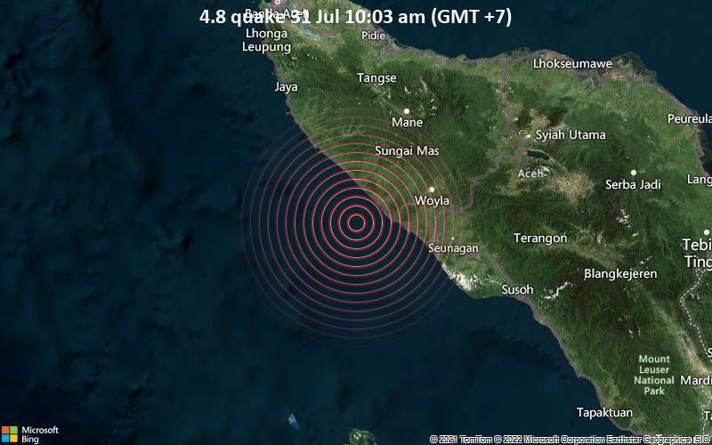 4.8 quake 31 Jul 10:03 am (GMT +7)