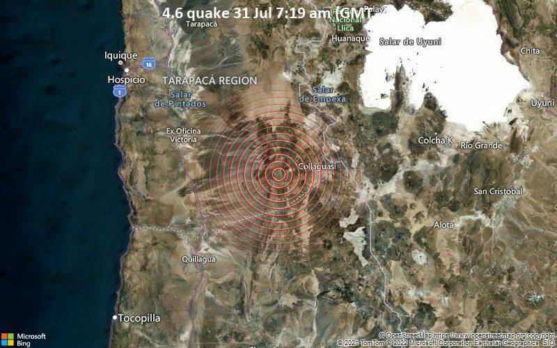 4.6 quake 31 Jul 7:19 am (GMT -4)