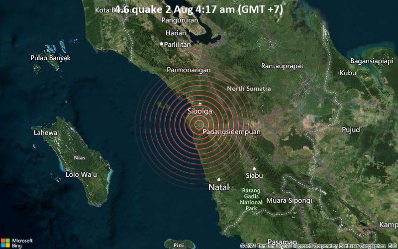 4.6 quake 2 Aug 4:17 am (GMT +7)