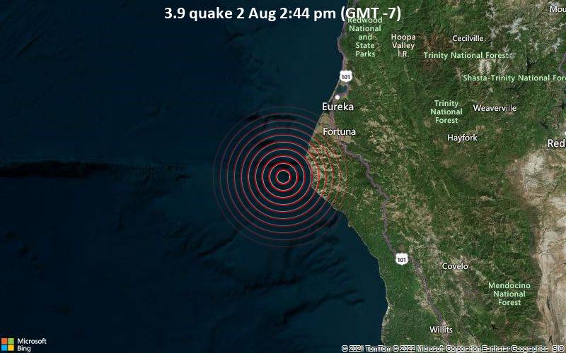 3.9 quake 2 Aug 2:44 pm (GMT -7)