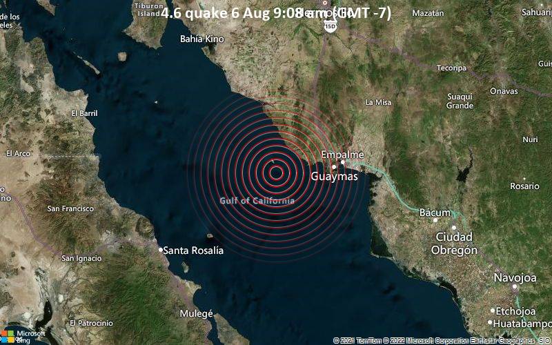 4.6 quake 6 Aug 9:08 am (GMT -7)