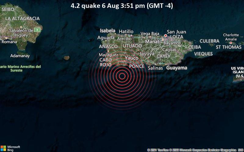 4.2 quake 6 Aug 3:51 pm (GMT -4)