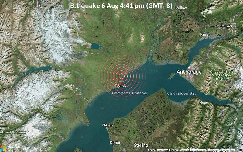 3.1 quake 6 Aug 4:41 pm (GMT -8)