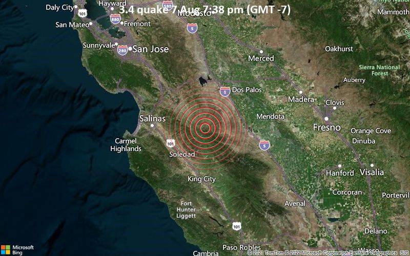 3.4 quake 7 Aug 7:38 pm (GMT -7)