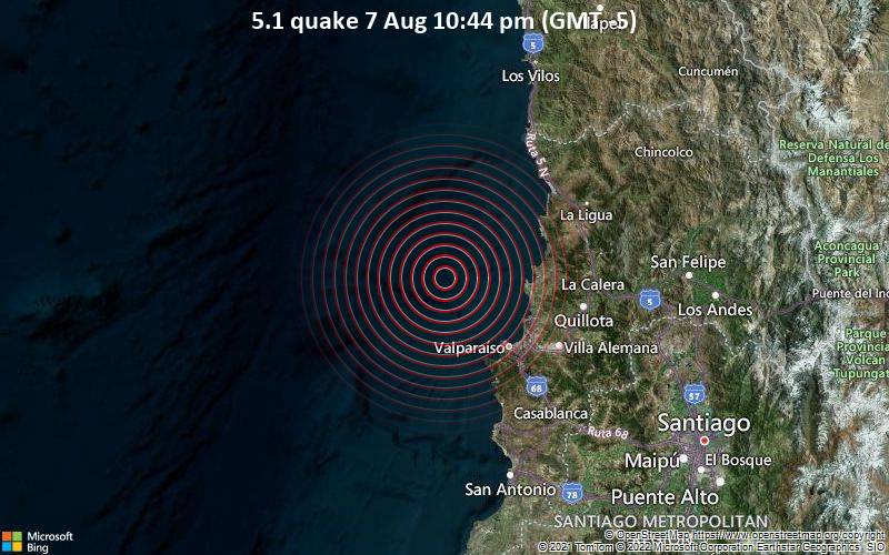 5.1 quake 7 Aug 10:44 pm (GMT -5)