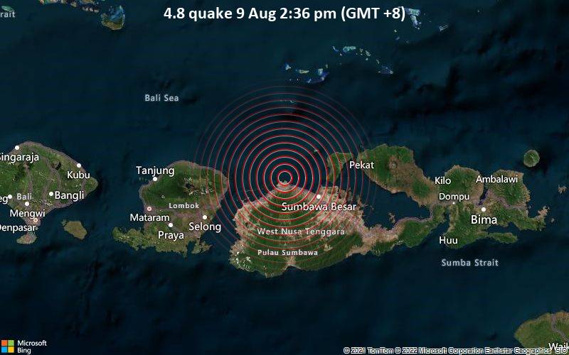 4.8 quake 9 Aug 2:36 pm (GMT +8)