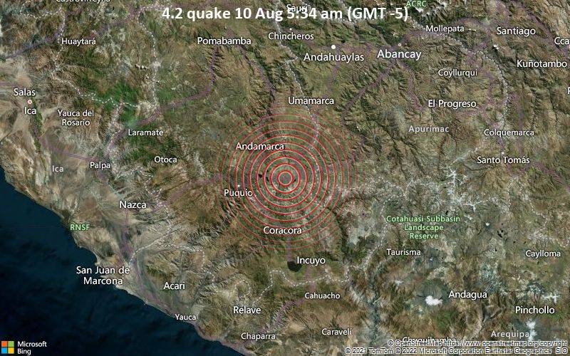4.2 quake 10 Aug 5:34 am (GMT -5)