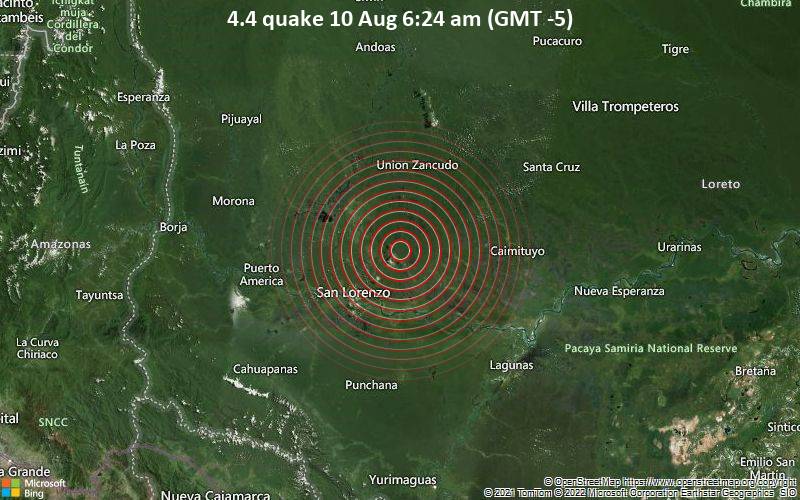 4.4 quake 10 Aug 6:24 am (GMT -5)