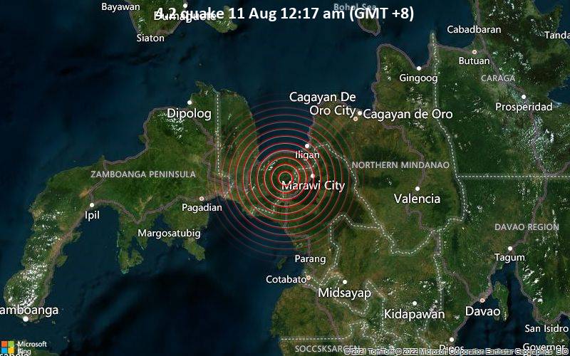 4.2 quake 11 Aug 12:17 am (GMT +8)