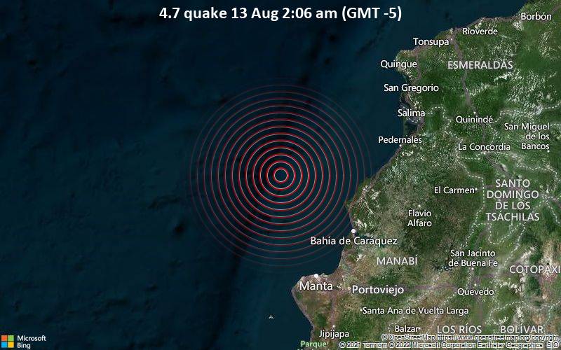 4.7 quake 13 Aug 2:06 am (GMT -5)