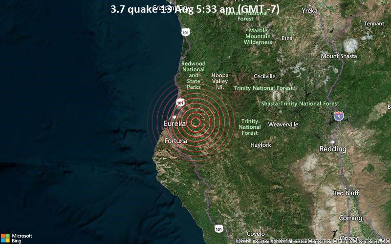 3.7 quake 13 Aug 5:33 am (GMT -7)