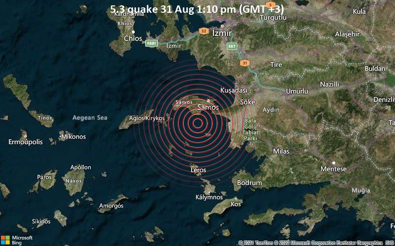 5.3 quake 31 Aug 1:10 pm (GMT +3)