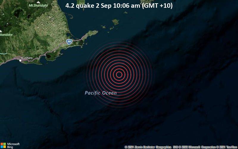 4.2 quake 2 Sep 10:06 am (GMT +10)