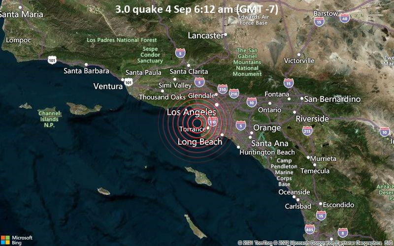 3.0 quake 4 Sep 6:12 am (GMT -7)