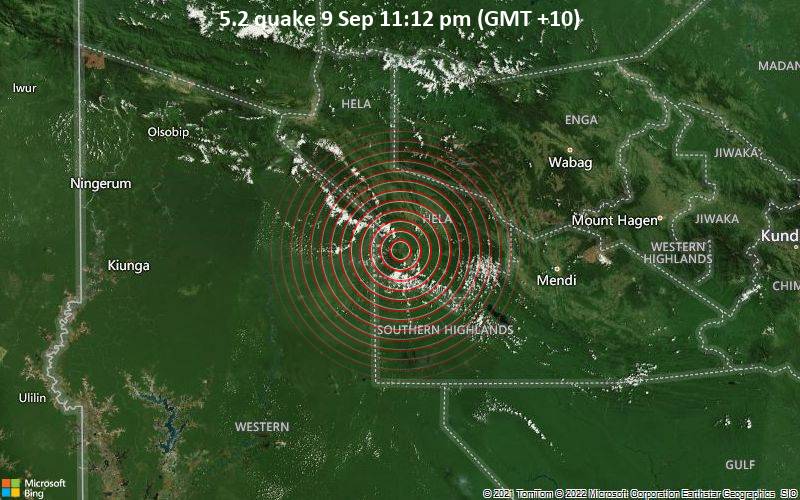 5.2 quake 9 Sep 11:12 pm (GMT +10)