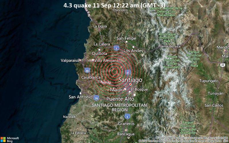 4.3 quake 11 Sep 12:22 am (GMT -3)