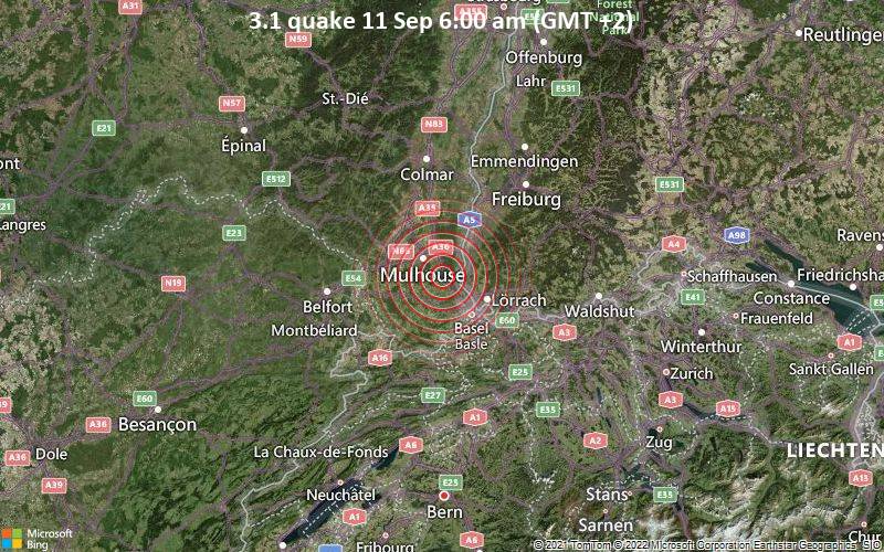 3.1 quake 11 Sep 6:00 am (GMT +2)
