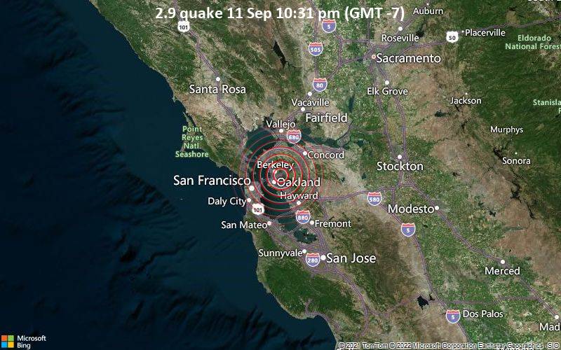2.9 quake 11 Sep 10:31 pm (GMT -7)