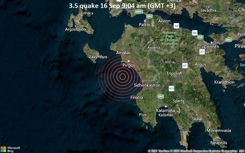 3.5 quake 16 Sep 9:04 am (GMT +3)