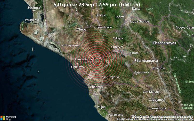 5.0 quake 23 Sep 12:59 pm (GMT -5)