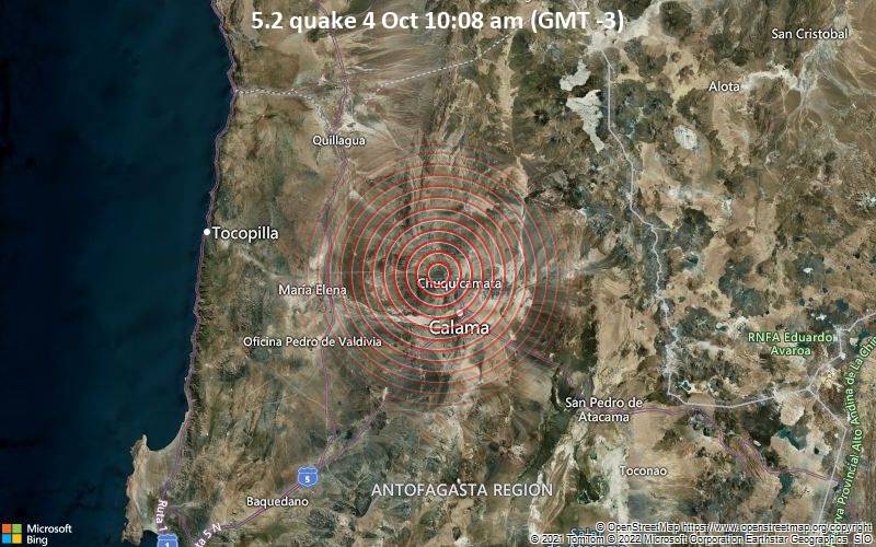 5.2 Terremoto del 4 de octubre 10:08 am (GMT -3)