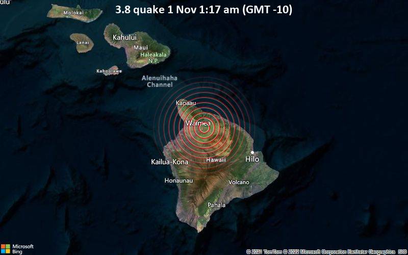 3.8 quake 1 Nov 1:17 am (GMT -10)