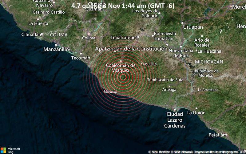 4.7 quake 3 Nov 1:44 am (GMT -6)