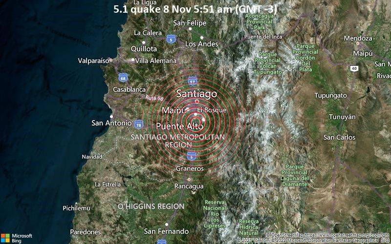 5.1 quake 8 Nov 5:51 am (GMT -3)