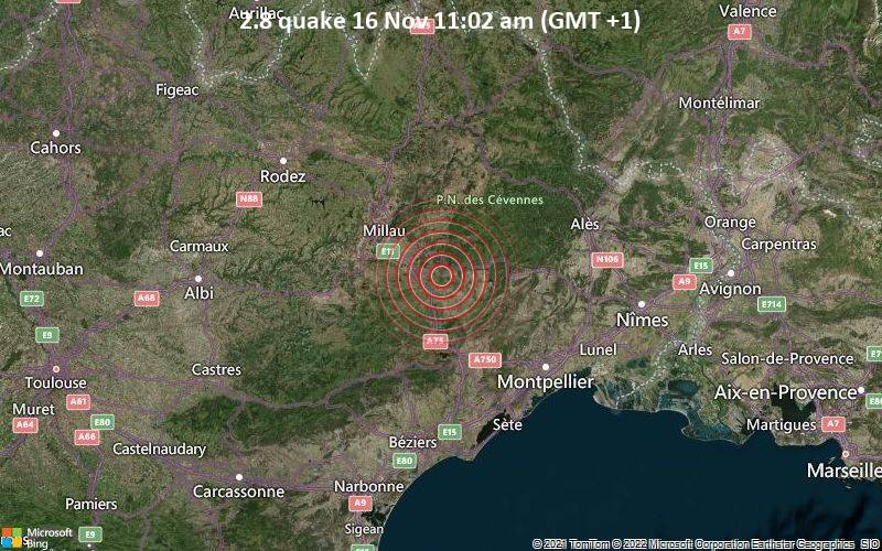 2.8 quake 16 Nov 11:02 am (GMT +1)