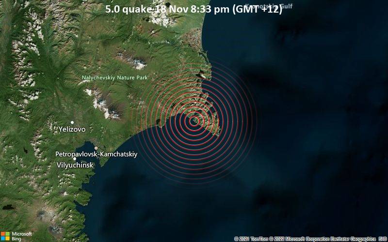 5.0 quake 18 Nov 8:33 pm (GMT +12)