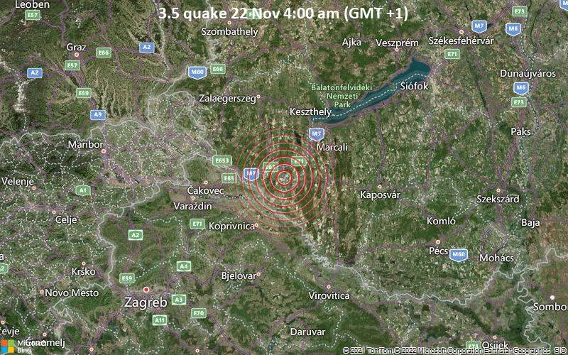 3.5 quake 22 Nov 4:00 am (GMT +1)