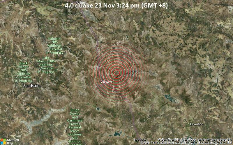 4.0 quake 23 Nov 3:24 pm (GMT +8)