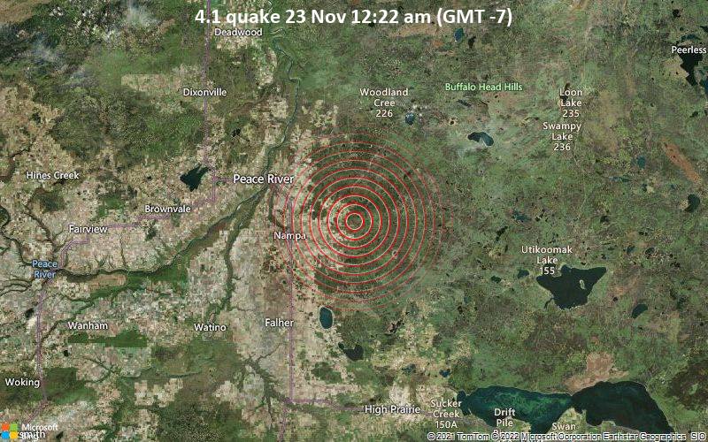 4.1 quake 23 Nov 12:22 am (GMT -7)