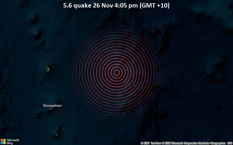 5.6 quake 26 Nov 4:05 pm (GMT +10)