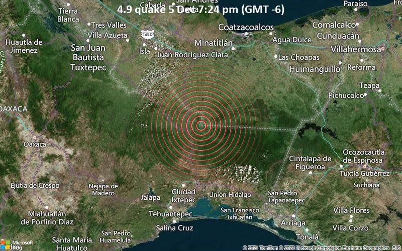4.9 quake 5 Dec 7:24 pm (GMT -6)