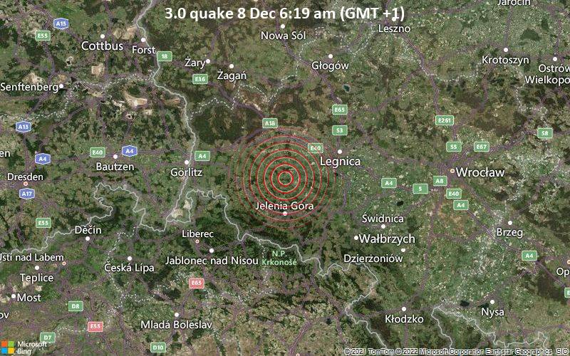 3.0 quake 8 Dec 6:19 am (GMT +1)