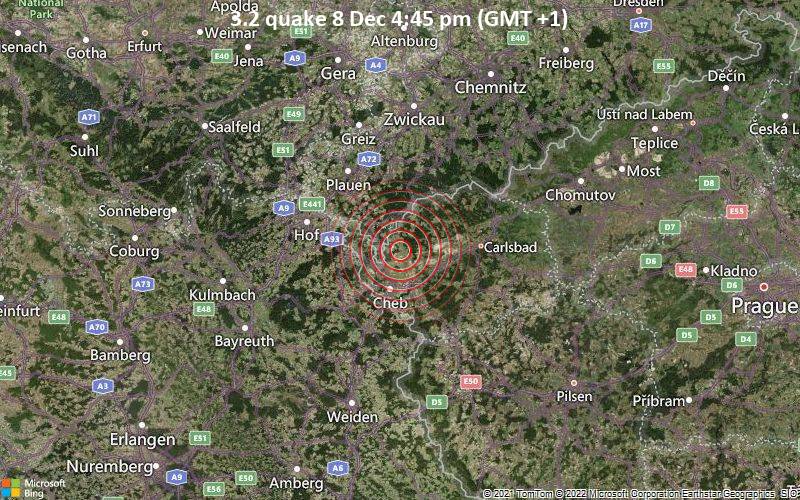 3.2 quake 8 Dec 4:45 pm (GMT +1)