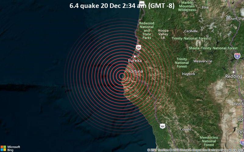 6.4 quake 20 Dec 2:34 am (GMT -8)