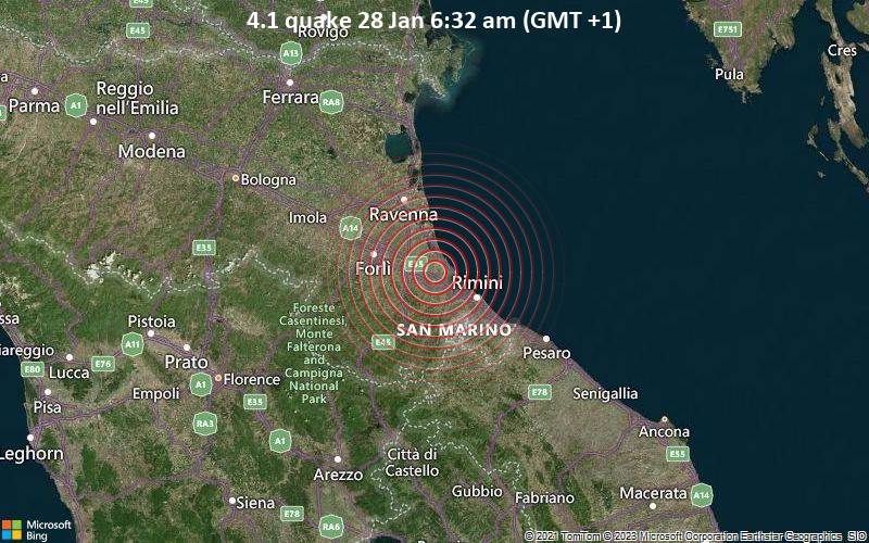 4.1 quake 28 Jan 6:32 am (GMT +1)