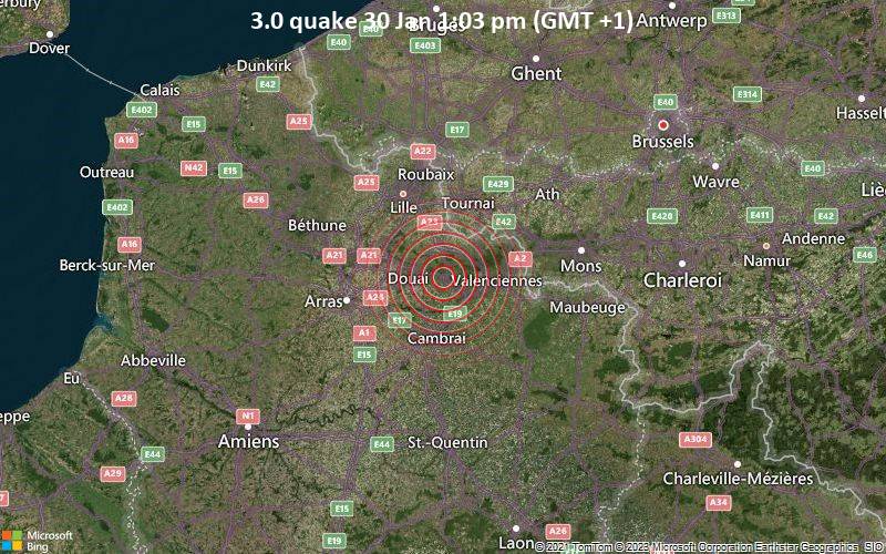 3.0 quake 30 Jan 1:03 pm (GMT +1)