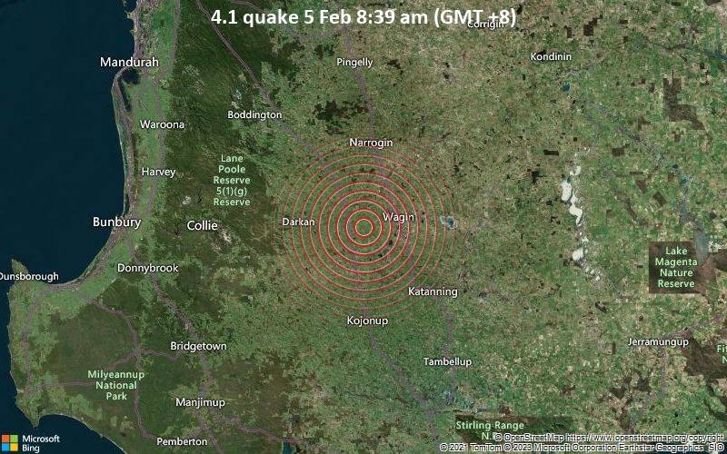 4.1 quake 5 Feb 8:39 am (GMT +8)