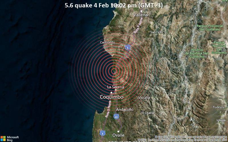 5.6 quake 4 Feb 10:02 pm (GMT -3)